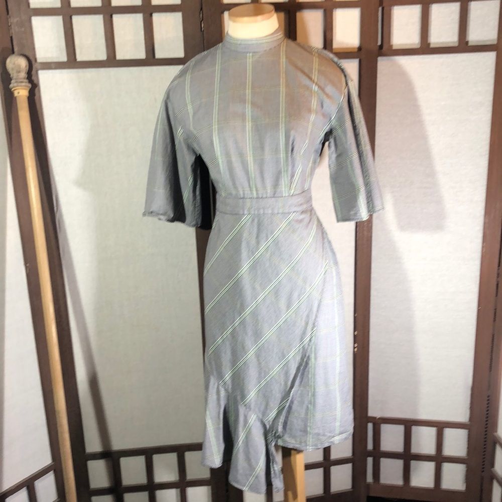 Who what wear tailored medium glen plaid dress